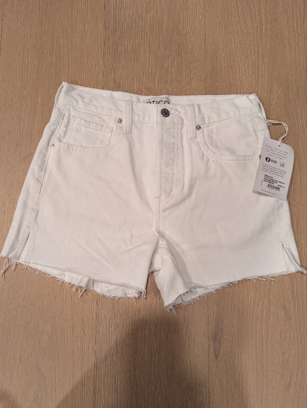 White High-Rise Denim Cutoff Shorts - Classic Summer Staple